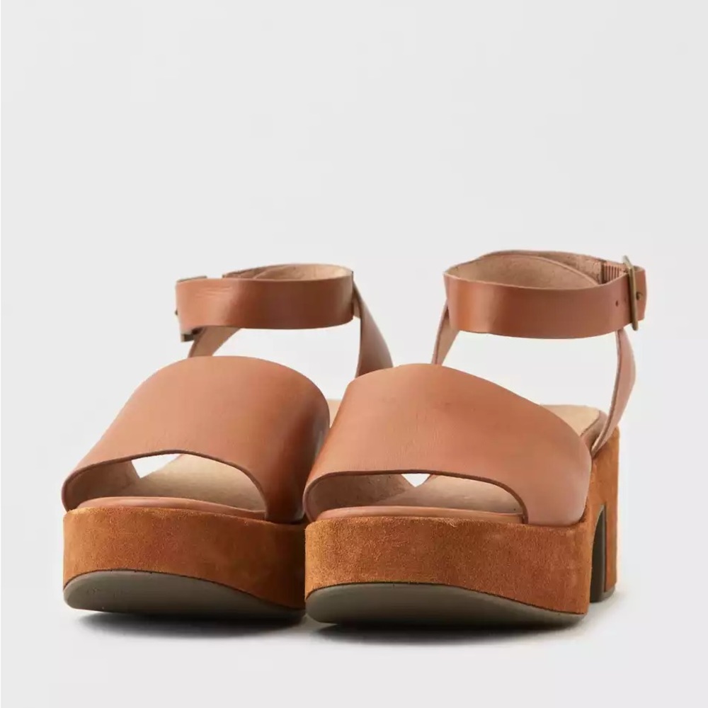 Seychelles Calming Influence Heel - real leather and suede - size 8.5